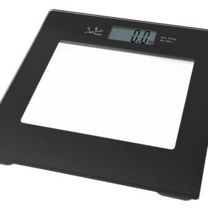 8436017659962 JATA ELECTRONIC GLASS SCALE BLACK FRAME 290N 15