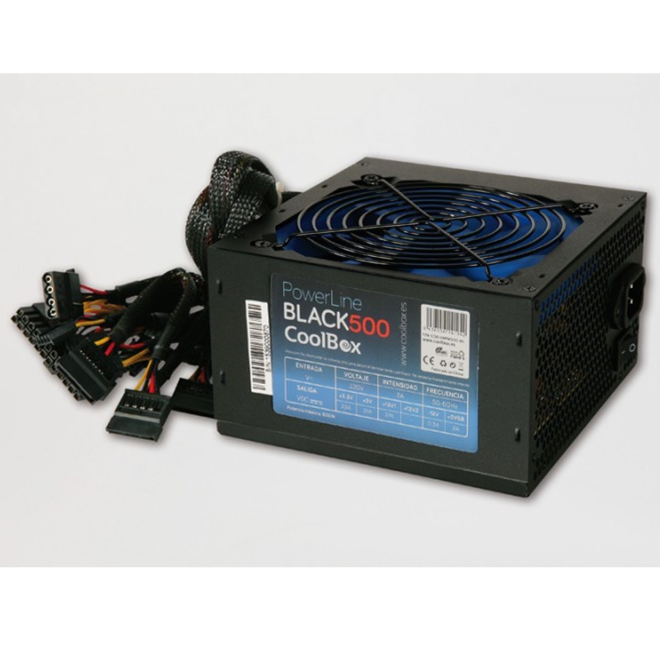 8436556141942 | P/N:  | Cod. Artículo: COO-FAPW500-BK Fuente de alimentacion coolbox powerline black - 500 atx 500w