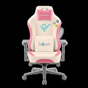 8436583238110 | P/N: NOVA-KA | Cod. Artículo: DSP0000023366 Phoenix nova cream editión silla alta gama fabricada en cuero color crema y rosa