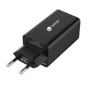 8436588881991 | P/N: LECSPH65W3K | Cod. Artículo: DSP0000014618 Cargador de pared leotec 65w carga rapida 2 usb tipo - c pd 1 usb - a negro