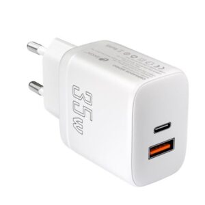 8436588882554 | P/N: LECSPH35W2W | Cod. Artículo: DSP0000023122 Cargador de pared leotec lecsph35w2w 35w usb tipo a - usb tipo c