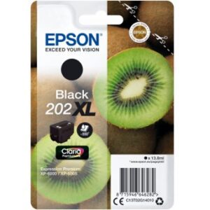 8715946646282 | P/N: C13T02G14010 | Cod. Artículo: T02G14010 Cartucho tinta epson c13t02g14010 singlepack negro 202xl claria premium ink xp - 6000 - xp - 6005 kiwi