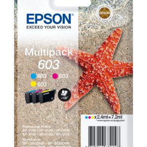 8715946674148 | P/N: C13T03U54010 | Cod. Artículo: DSP0000025598 Multipack tinta epson estrella de mar 3 tintas 603