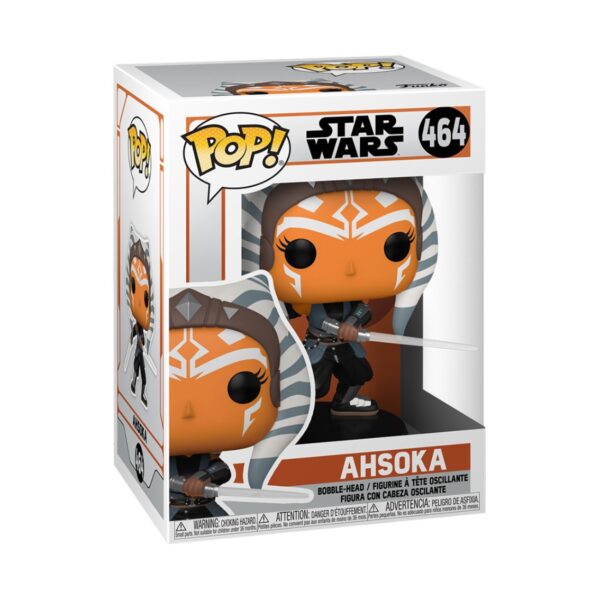 Funko pop star wars the mandalorian ahsoka con sables 54527 - Imagen 2