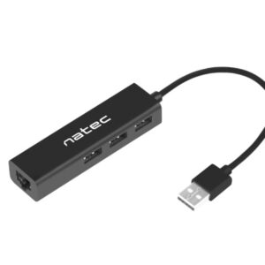 ADAPTADOR NATEC DRAGONFLY USB 2.0 A RJ45 GIGABIT CON 3XUSB 2.0 5901969417906 NHU-1413