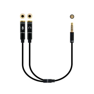 Adaptador Audio Nanocable 10.24.1202/ Jack 3.5 Macho - 2x Jack 3.5 Hembra/ 30cm/ Negro 8433281008748 10.24.1202 NAN-ADP 10 24 1202