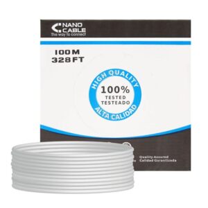 Bobina de Cable RJ45 UTP Nanocable 10.20.0302 Cat.5e/ 100m/ Gris 8433281002388 10.20.0302 NAN-CAB 10.20.0302