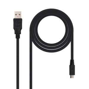 CABLE USB NANO CABLE USB2.0 A/M - MICRO USB2.0 B/M 0.80M NEGRO 8433281004429 P/N: 10.01.0500 | Ref. Artículo: 10.01.0500