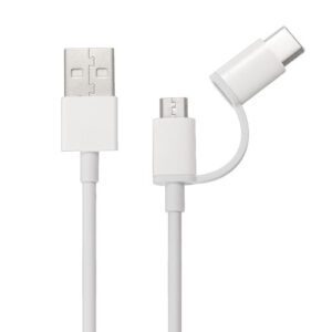 CABLE XIAOMI MI 2 IN 1 USB MICRO USB TO TYPE C - 100 CM 15303 6970244524911 P/N: SJV4082TY | Ref. Artículo: MI2IN1-100CM