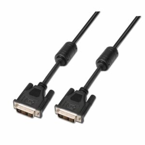 Cable DVI Aisens A117-0086/ DVI-D Macho - DVI-D Macho/ Hasta 3W/ 10Mbps/ 1.8m/ Negro 8436574700855 A117-0086 AIS-CAB A117-0086