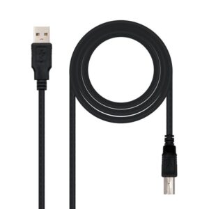 Cable USB 2.0 Impresora Nanocable 10.01.0103-BK/ USB Tipo-B Macho - USB Macho/ 1.8m/ Negro 8433281003835 10.01.0103-BK NAN-CAB 10 01 0103-BK