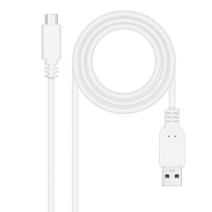 Cable USB 2.0 Nanocable 10.01.2103-W/ USB Tipo-C Macho - USB Macho/ 3m/ Blanco 8433281014763 10.01.2103-W NAN-CAB 10 01 2103-W