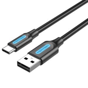 Cable USB 2.0 Tipo-C Vention COKBD/ USB Macho - USB Tipo-C Macho/ Hasta 60W/ 480Mbps/ 50cm/ Gris 6922794748637 COKBD VEN-CAB COKBD