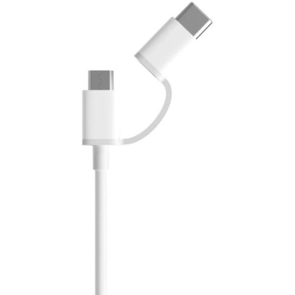 Cable USB 2.0 Xiaomi SJV4083TY/ USB Macho - Micro USB Macho/ USB Tipo-C Macho/ 30cm/ Blanco - Imagen 2