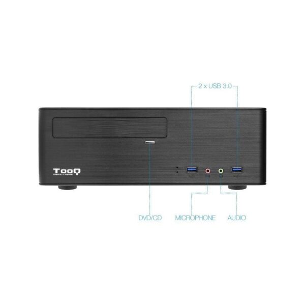 Caja Sobremesa Slim TooQ TQC-3006DU3C con Fuente 500W - Imagen 3