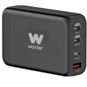 Cargador GaN de Pared Woxter PE26-178/ 3xUSB Tipo-C + Cable USB Tipo-C/ 1xUSB/ 140W 8435089038897 PE26-178 WOX-CARGA PE26-178