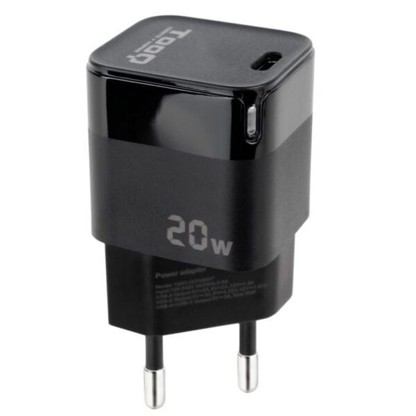 Cargador de Pared TooQ TQWC-PD20/ 1xUSB Tipo-C/ 20W 8433281014060 TQWC-PD20 TOO-CARGA TQWC-PD20