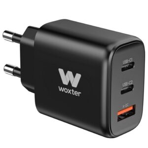 Cargador de Pared Woxter PE26-176/ 2xUSB Tipo-C + Cable USB Tipo-C/ 1xUSB/ 65W 8435089038873 PE26-176 WOX-CARGA PE26-176