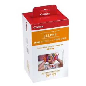 Cartucho de Tinta Original Canon RP-108 Multipack/ Tricolor + Papel Fotográfico 4960999980034 8568B001 CAN-MULTIPACK 8568B001