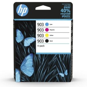 Cartucho de Tinta Original HP nº903 Multipack/ Negro/ Magenta/ Cian/ Amarillo 195122352271 6ZC73AE 6ZC73AE