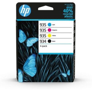 Cartucho de Tinta Original HP nº934 + nº935 Multipack/ Cian/ Magenta/ Amarillo/ Negro 195122352257 6ZC72AE 6ZC72AE