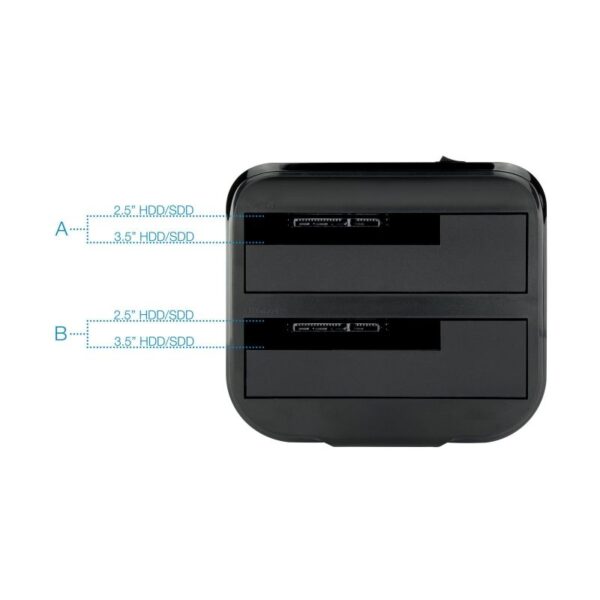 Docking Station para Discos Duros TooQ TQDS-802B - Imagen 3