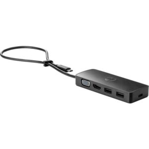 Docking USB 3.0 Tipo-C HP USB-C Travel G2/ 2xUSB/ 1xHDMI/ 1xVGA/ Negro 195122815479 235N8AA HPA-HUB USB-C TRAVEL G2