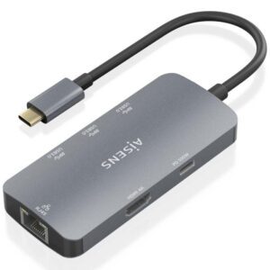 Docking USB Tipo-C Aisens ASUC-6P019-GR/ 1xHDMI/ 3xUSB/ 1xRJ45/ 1xUSB Tipo-C PD/ Gris 8435739901748 ASUC-6P019-GR AIS-HUB ASUC-6P019-GR