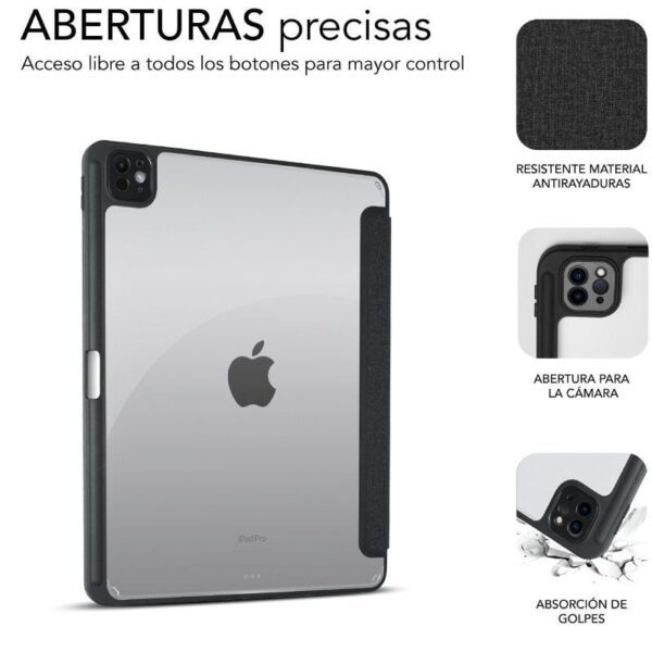 Funda Subblim Clear Shock Case para iPad Pro 11" 2024 M4/ Negra - Imagen 2