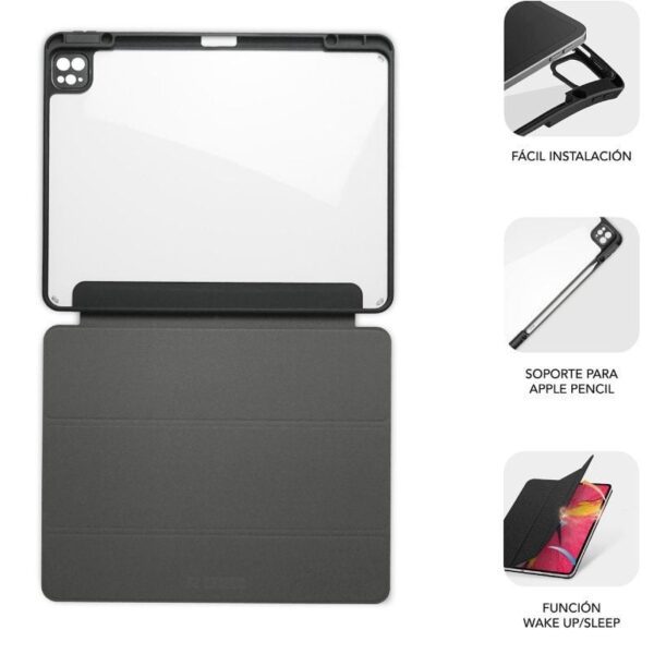 Funda Subblim Clear Shock Case para iPad Pro 12.9" 2024 M4/ Negra - Imagen 4