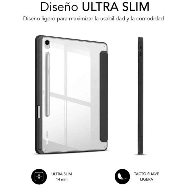 Funda Subblim Clear Shock para Tablet Samsung S9 11"/ S9 FE 10.9"/ Negra - Imagen 2