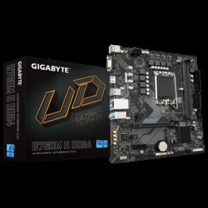 Gigabyte B760M H DDR4 (rev. 1.0) Intel B760 Express LGA 1700 micro ATX 4719331854645 | P/N: 9MB76MH4-00-10 | Ref. Artículo: 1371500