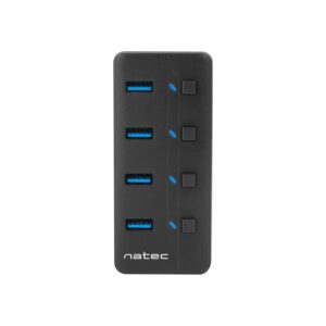 HUB NATEC MANTIS 2 USB 3.0 4 PUERTOS ON OFF CON ALIMENTADOR 5901969425284 NHU-1557