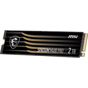 MSI SPATIUM M480 PRO PCIE 4.0 NVME M.2 2TB unidad de estado sólido PCI Express 4.0 3D NAND 4711377105613 | P/N: S78-440Q600-P83 | Ref. Artículo: 1378211