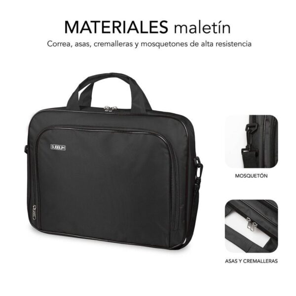 Maletín Subblim Oxford para Portátiles hasta 14"/ Negro - Imagen 3