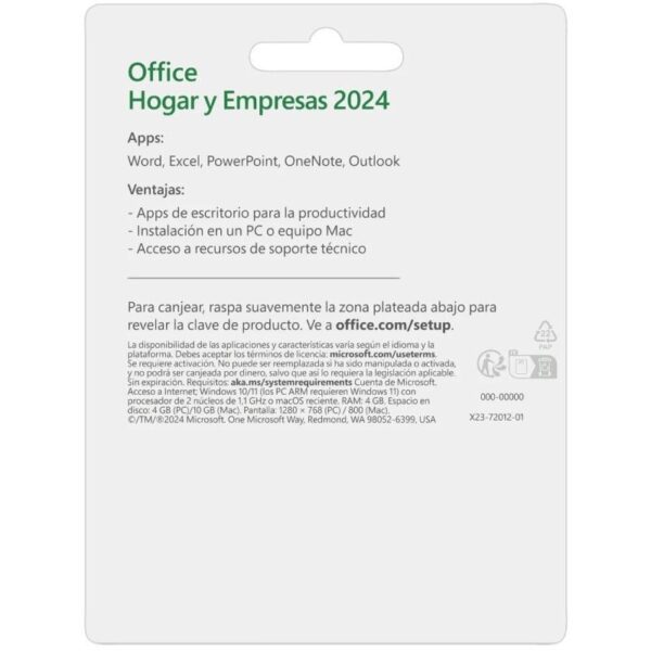 Microsoft Office Hogar y Empresas 2024/ 1 Usuario/ Licencia Perpetua - Imagen 2