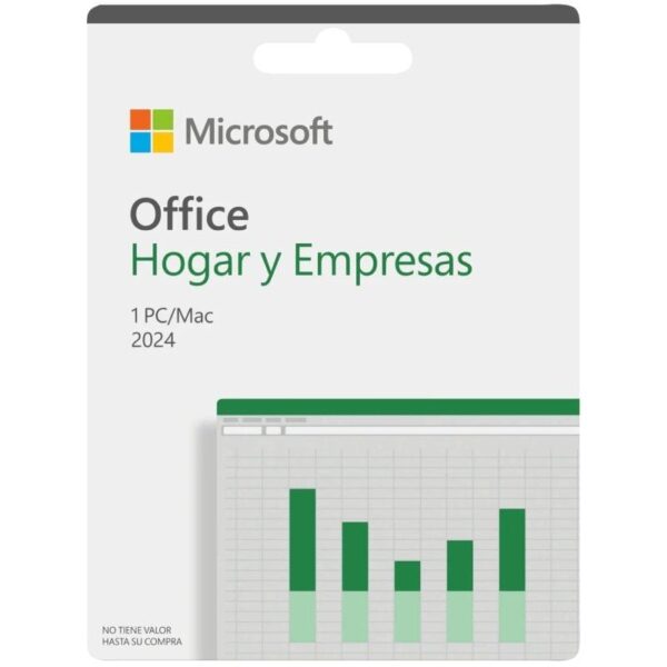 Microsoft Office Hogar y Empresas 2024/ 1 Usuario/ Licencia Perpetua 196388410637 EP2-06686 MICROSOFT OFF HOG EM 2024 1U