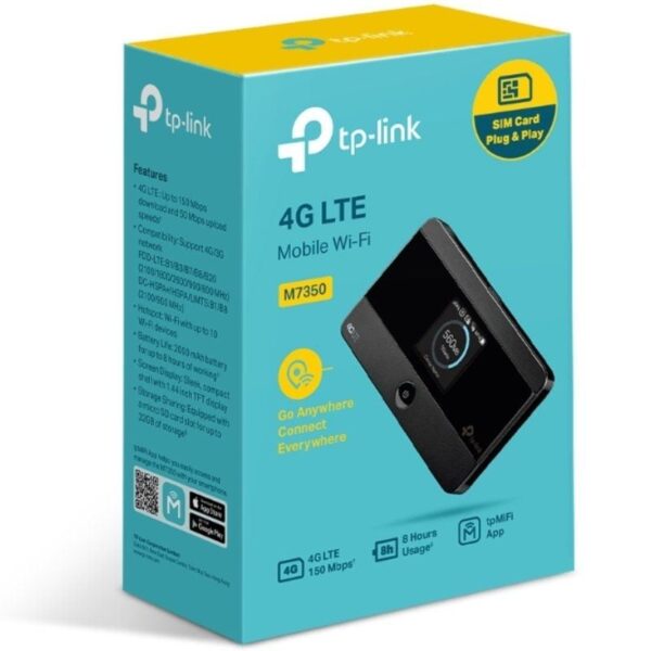 Modem Inalámbrico 4G TP-Link M7350 150Mbps/ 2.4GHz 5GHz/ 1 Antena/ WiFi 802.11a/b/g/n - Imagen 3