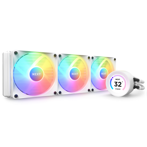 NZXT Kraken Elite 360 RGB Procesador Sistema de refrigeración líquida todo en uno 12 cm Blanco 1 pieza(s) 5056547202280 | P/N: RL-KR36E-W1 | Ref. Artículo: 1382159