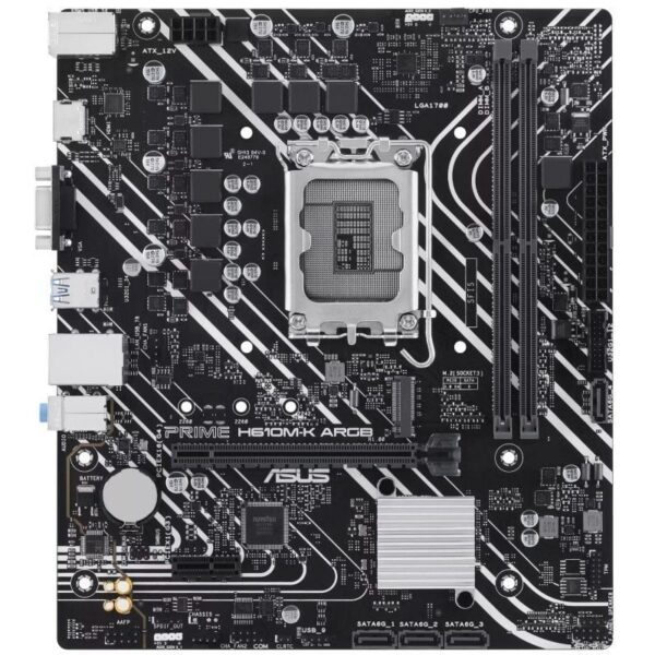 Placa Base Asus Prime H610M-K ARGB Socket 1700/ Micro ATX - Imagen 2