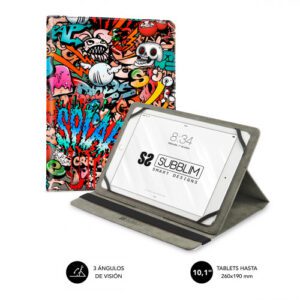 SUBBLIM Funda Tablet Universal TRENDY CASE GRAFFITI 10.1" 8436586741402 | P/N: SUB-CUT-4TC010 | Ref. Artículo: 1338287