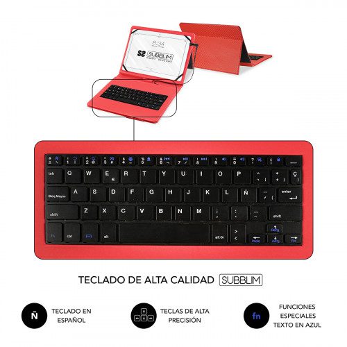 SUBBLIM-Funda-con-Teclado-Micro-USB-USB-C-KEYTAB-PRO-USB-101-Red-8436586741037-PN-SUB-KT1-USB002-Ref.-Articulo-1331979-3