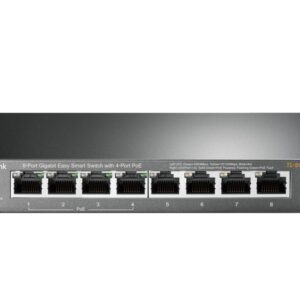 SWITCH TP-LINK 8 PORT GIGA 4 PORT POE EASY SMART 6935364094744 TL-SG108PE