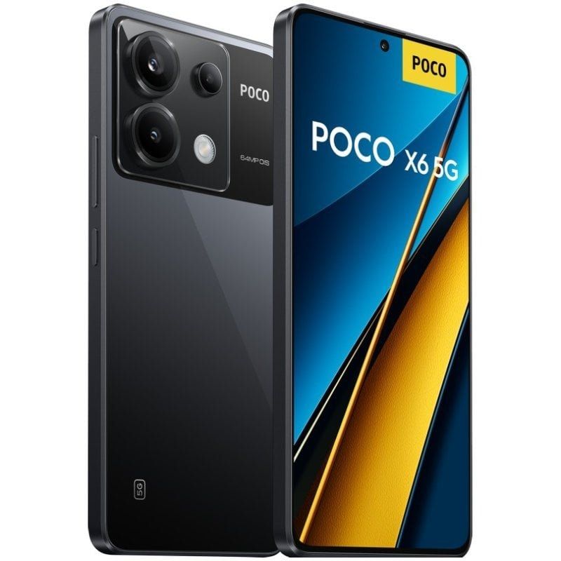 Smartphone-Xiaomi-POCO-X6-8GB-256GB-6.67-5G-Negro-6941812756102-MZB0FS7EU-XIA-SP-POCO-X6-5G-8-256-BK-1