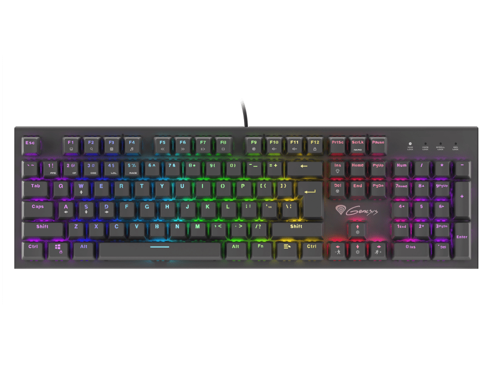 TECLADO GAMING GENESIS THOR 300 RGB MECANICO SWITCH OUTEMU ROJO 5901969426922 NKG-1722