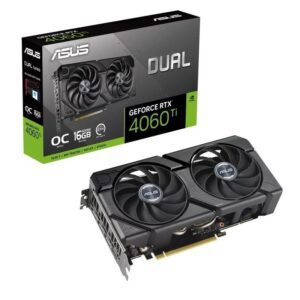 Tarjeta Gráfica Asus Dual GeForce RTX 4060 Ti EVO OC/ 16GB GDDR6 4711387602812 90YV0JH8-M0NA00 ASU-GF RTX4060TI D EVO OC 16