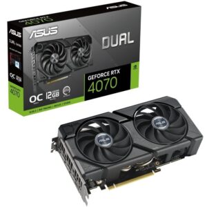 Tarjeta Gráfica Asus Dual GeForce RTX 4070 EVO OC Edition/ 12GB GDDR6 4711387760314 90YV0LM0-M0NA00 ASU-GF RTX4070 EVO OC E 12G