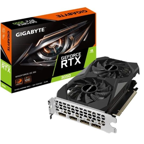 Tarjeta Gráfica Gigabyte GeForce RTX 3050 WindForce OC/ 6GB GDDR6 4719331354244 9VN3050WO6-00-10 GIG-GF RTX3050 WINF OC 6G