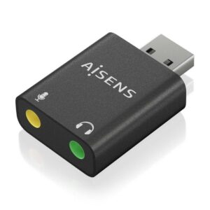 Tarjeta de Sonido Aisens A106-0768/ USB Macho - 2xJack 3.5 Hembra 8436574709797 A106-0768 AIS-ADP A106-0768