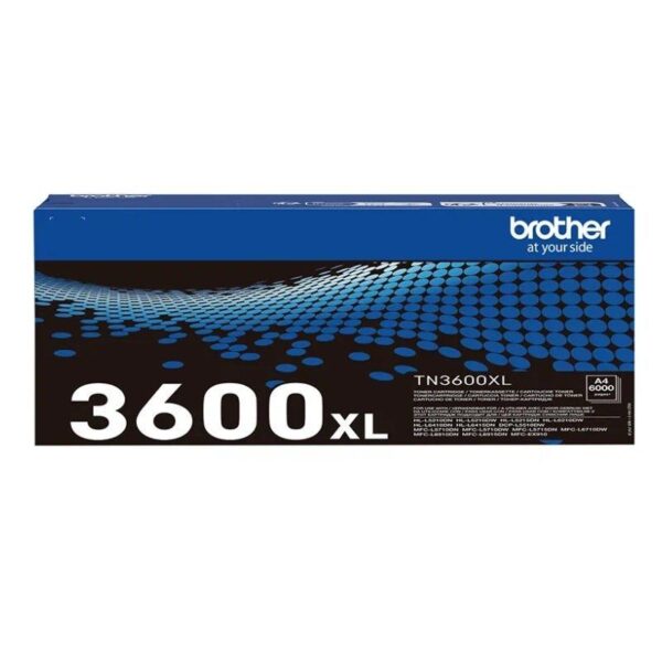 Tóner Original Brother TN3600XL Alta Capacidad/ Negro 4977766819817 TN3600XL BRO-TN3600XL